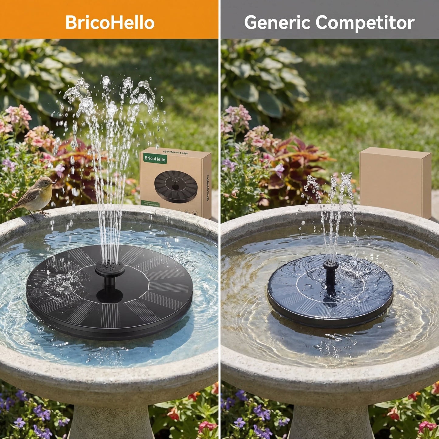 Fontaine Solaire de Jardin - BRICO HELLO