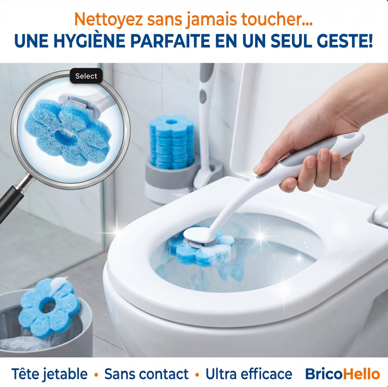 Brosse WC jetable-ultra performante