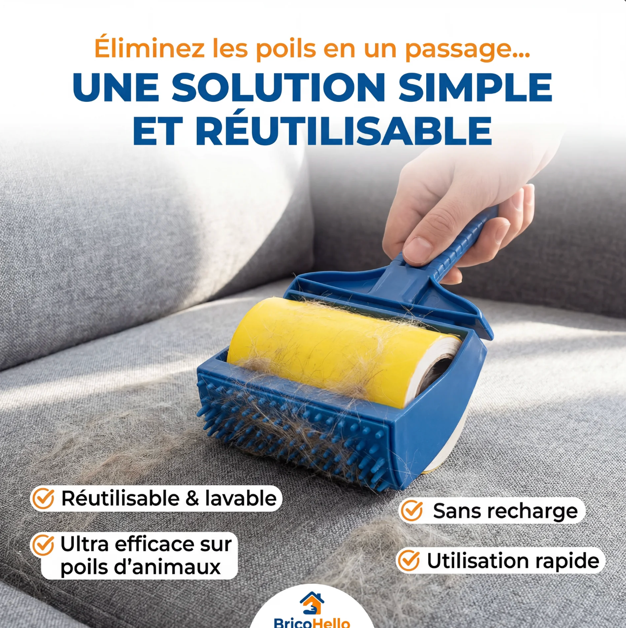 Rouleau pour animaux réutilisable