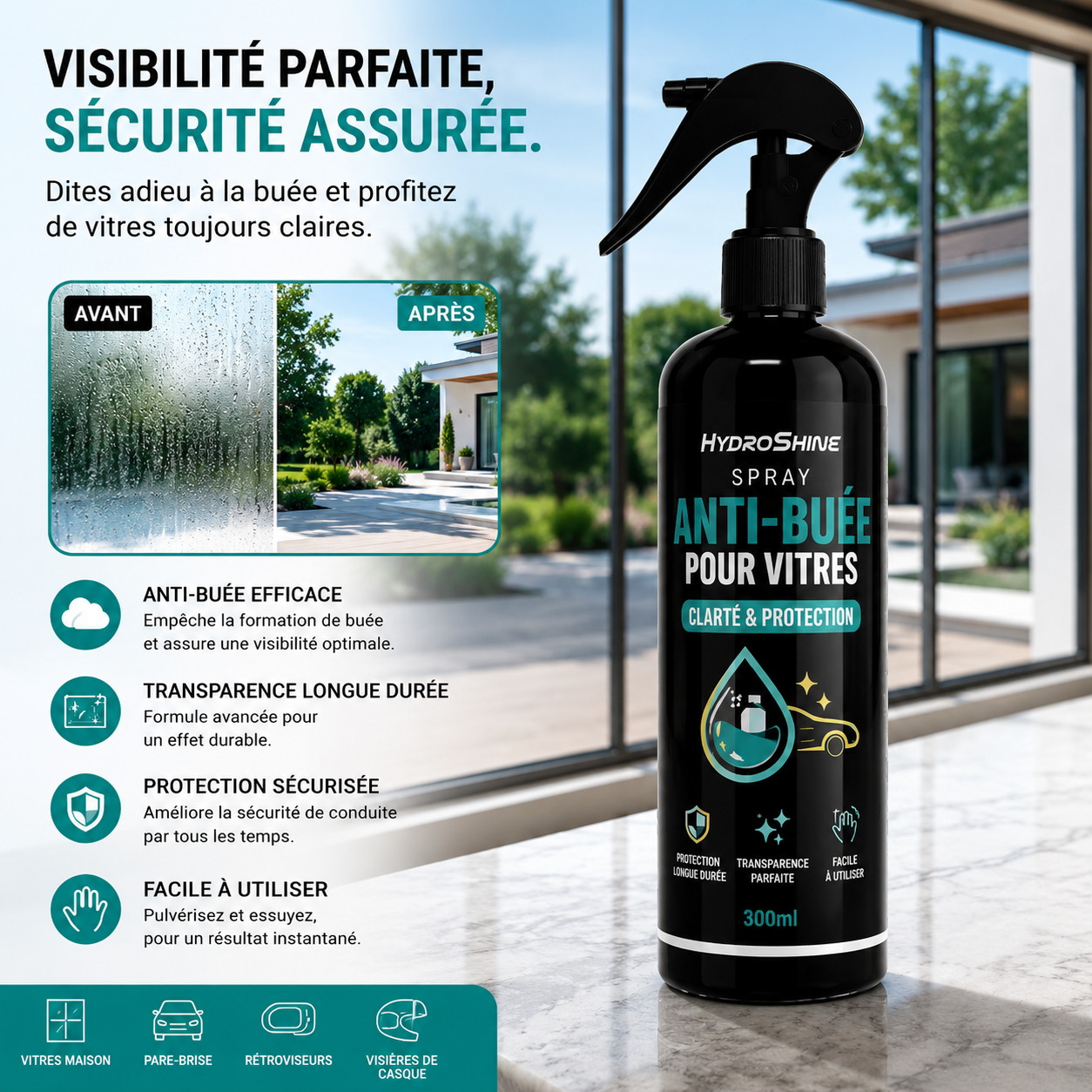 Spray finition brillance