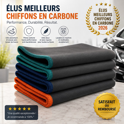TopClean- Chiffon en Fibre de Carbone