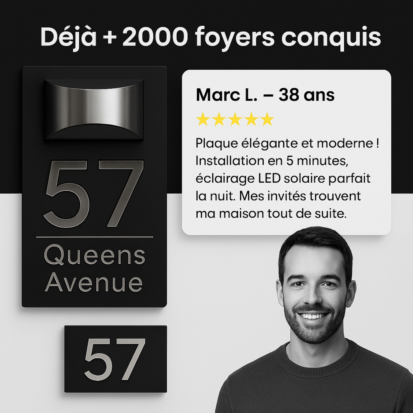 Plaque d'adresse personnalisée