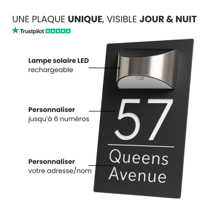 Plaque d'adresse personnalisée