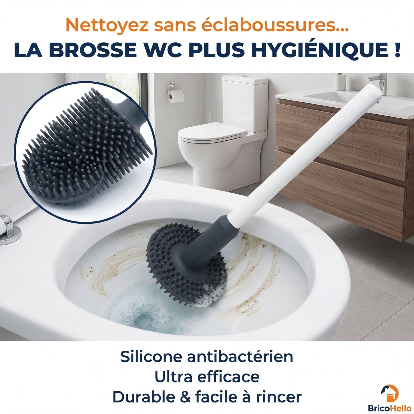 Brosse en Silicone révolutionnaire - BRICO HELLO