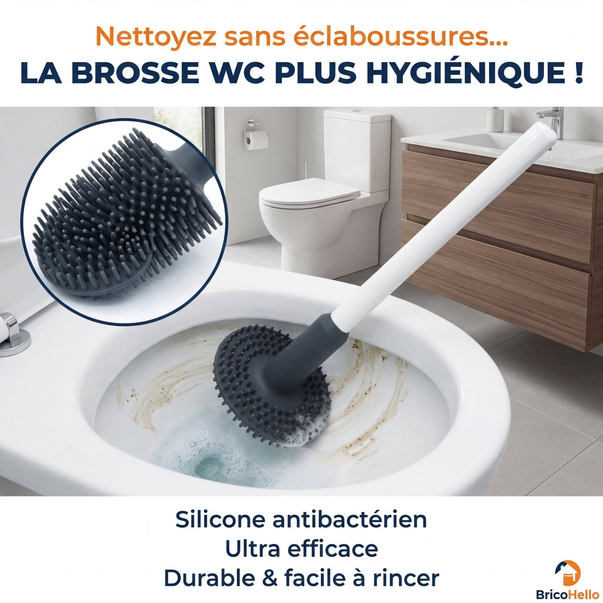 Brosse en Silicone révolutionnaire - BRICO HELLO