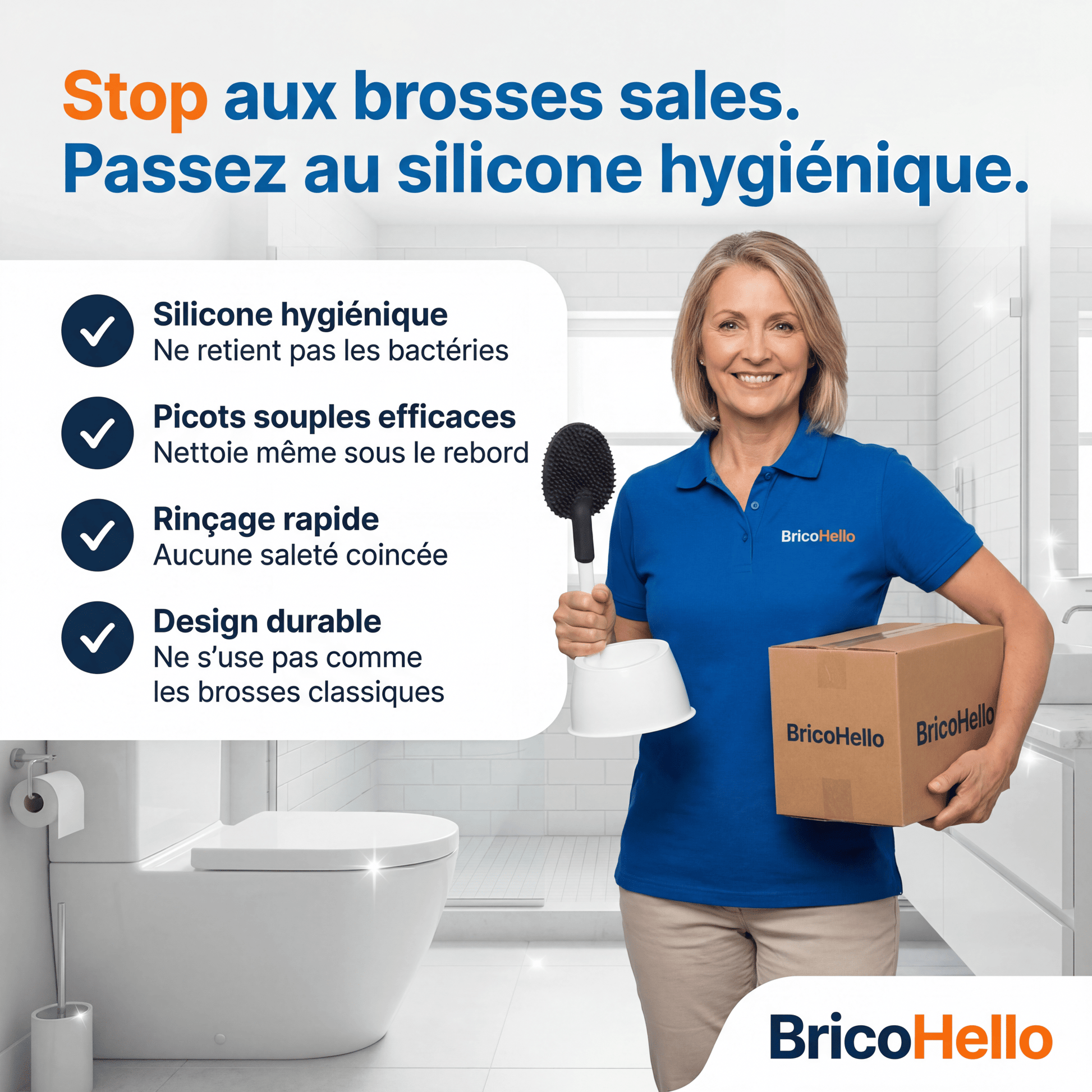 Brosse en Silicone révolutionnaire - BRICO HELLO