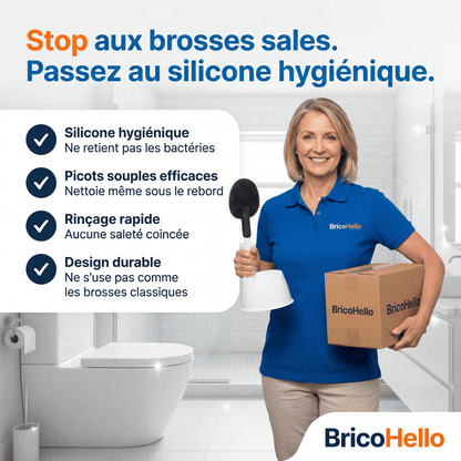 Brosse en Silicone révolutionnaire - BRICO HELLO