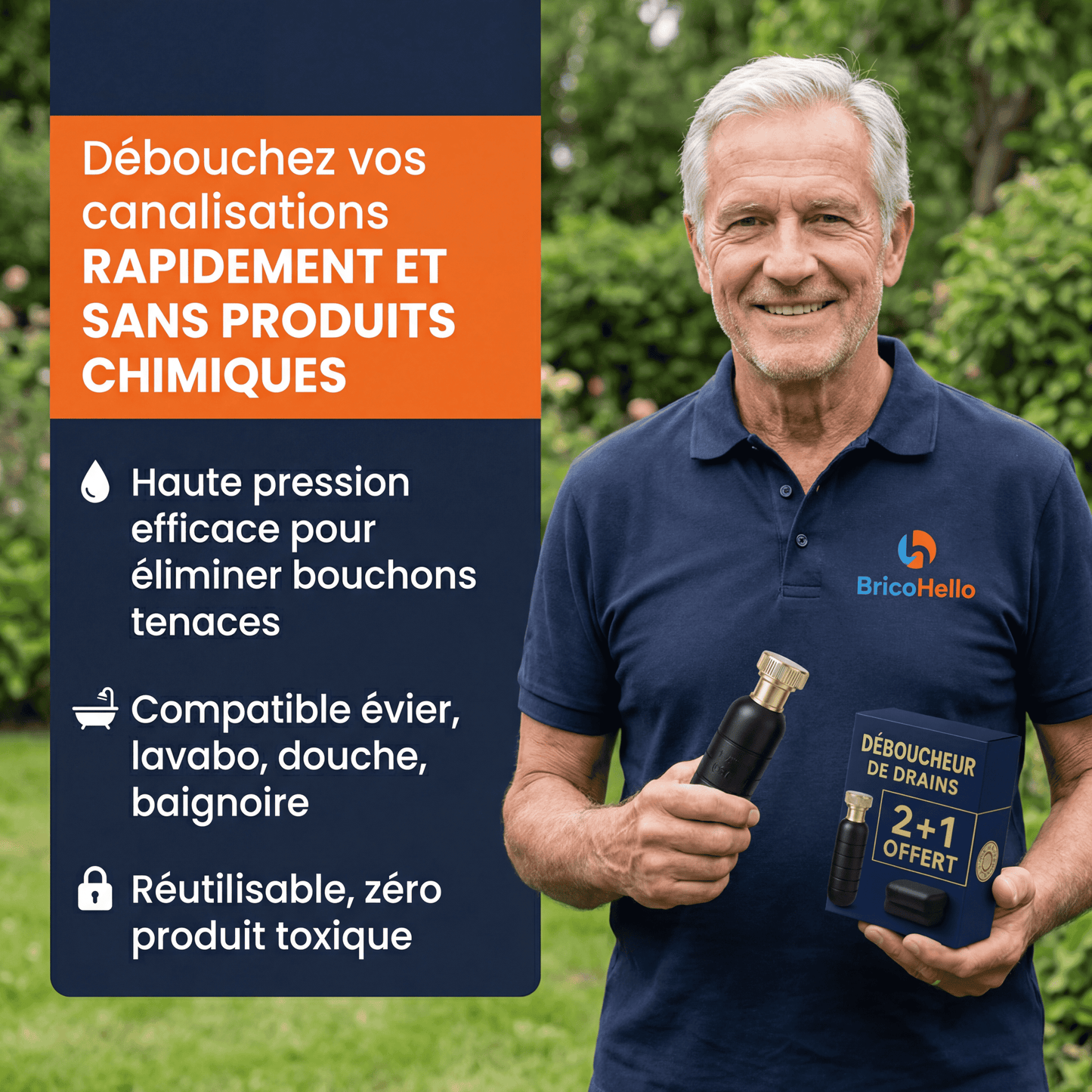 Drain King – Déboucheur Canalisation - BRICO HELLO