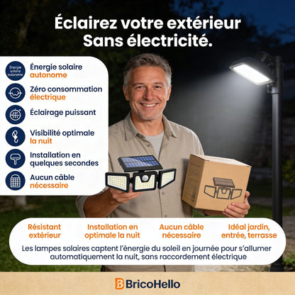 Lampe Solaire Haute Performance - BRICO HELLO