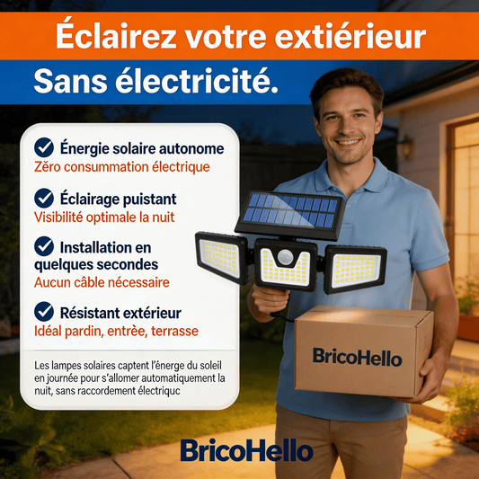 Lampe Solaire Haute Performance - BRICO HELLO