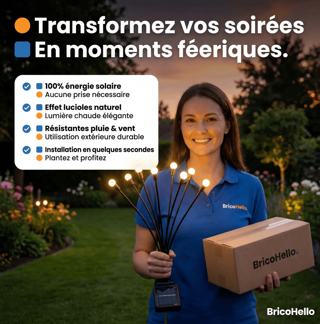 Lampes Lucioles Solaires - BRICO HELLO
