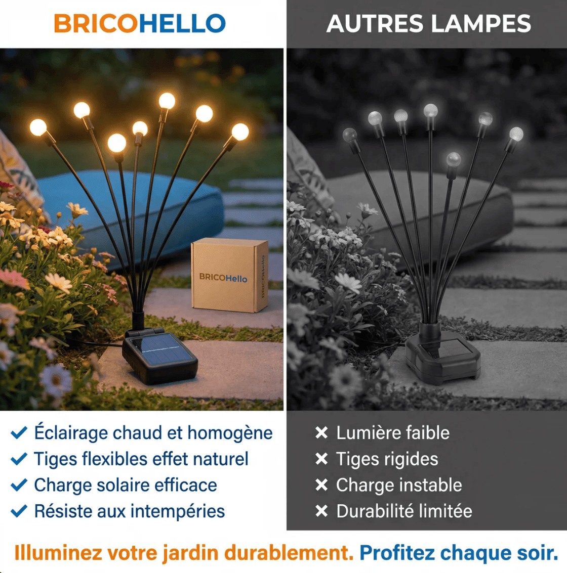 Lampes Lucioles Solaires - BRICO HELLO