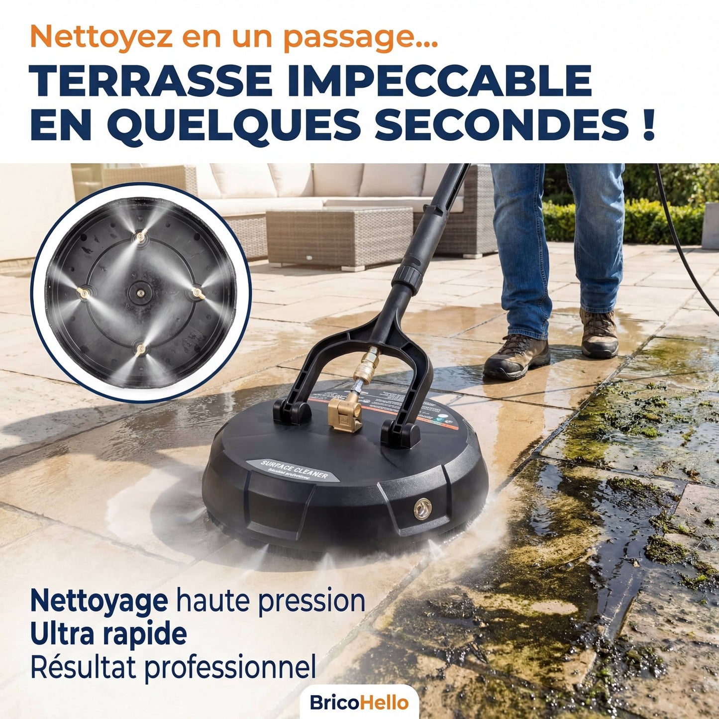 Nettoyeur de Surface à Haute Pression XP10 - BRICO HELLO