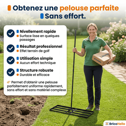 Niveleur de pelouse révolutionnaire - BRICO HELLO