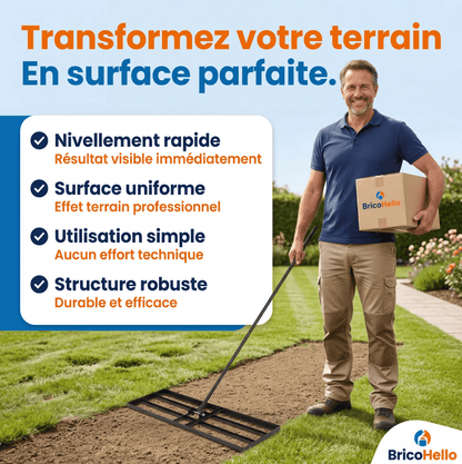 Niveleur de pelouse révolutionnaire - BRICO HELLO