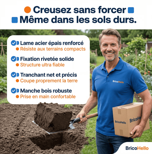 Pelle de jardin Efficace - BRICO HELLO