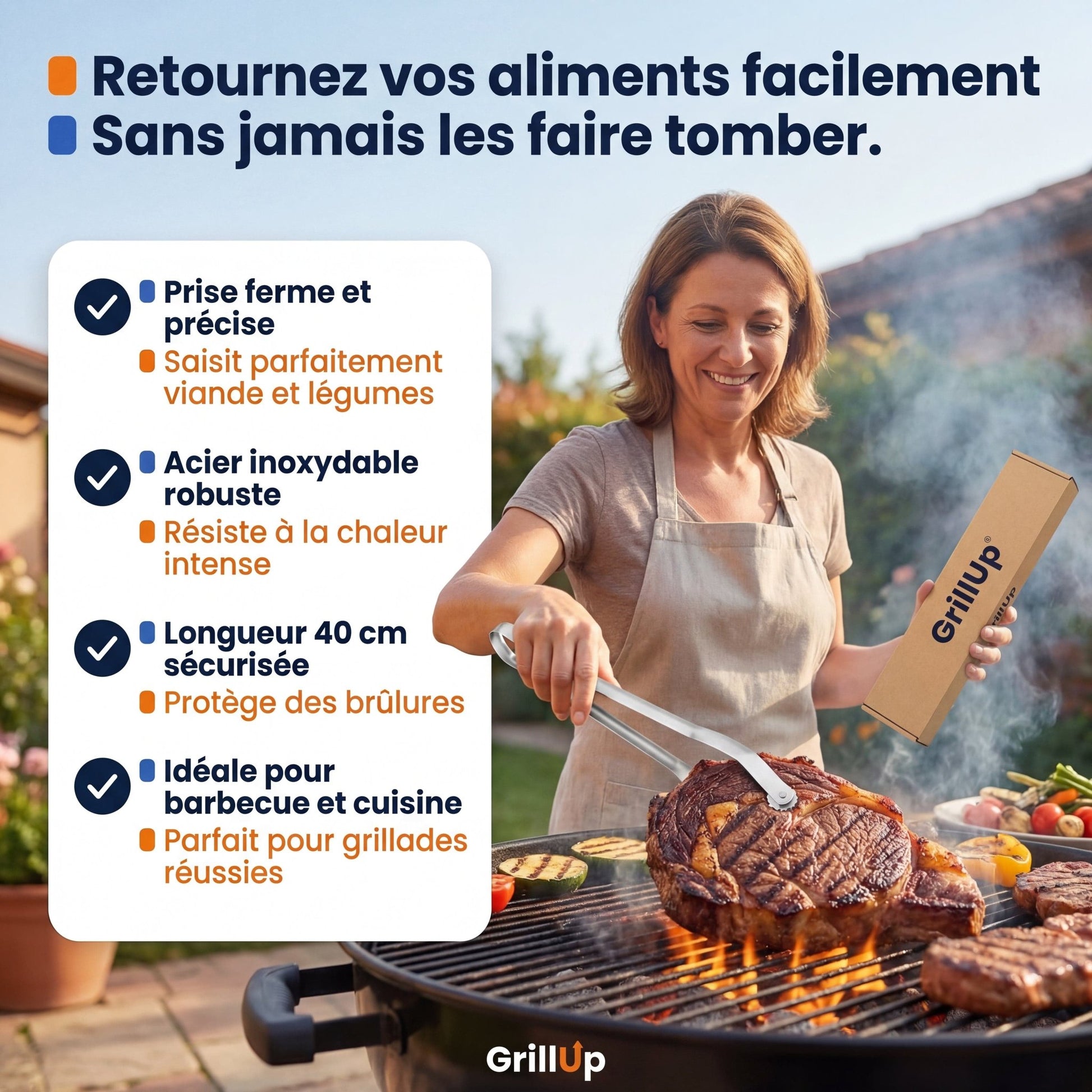 Pince barbecue révolutionnaire - BRICO HELLO