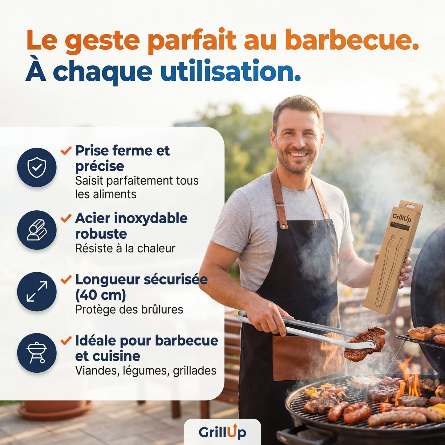 Pince barbecue révolutionnaire - BRICO HELLO