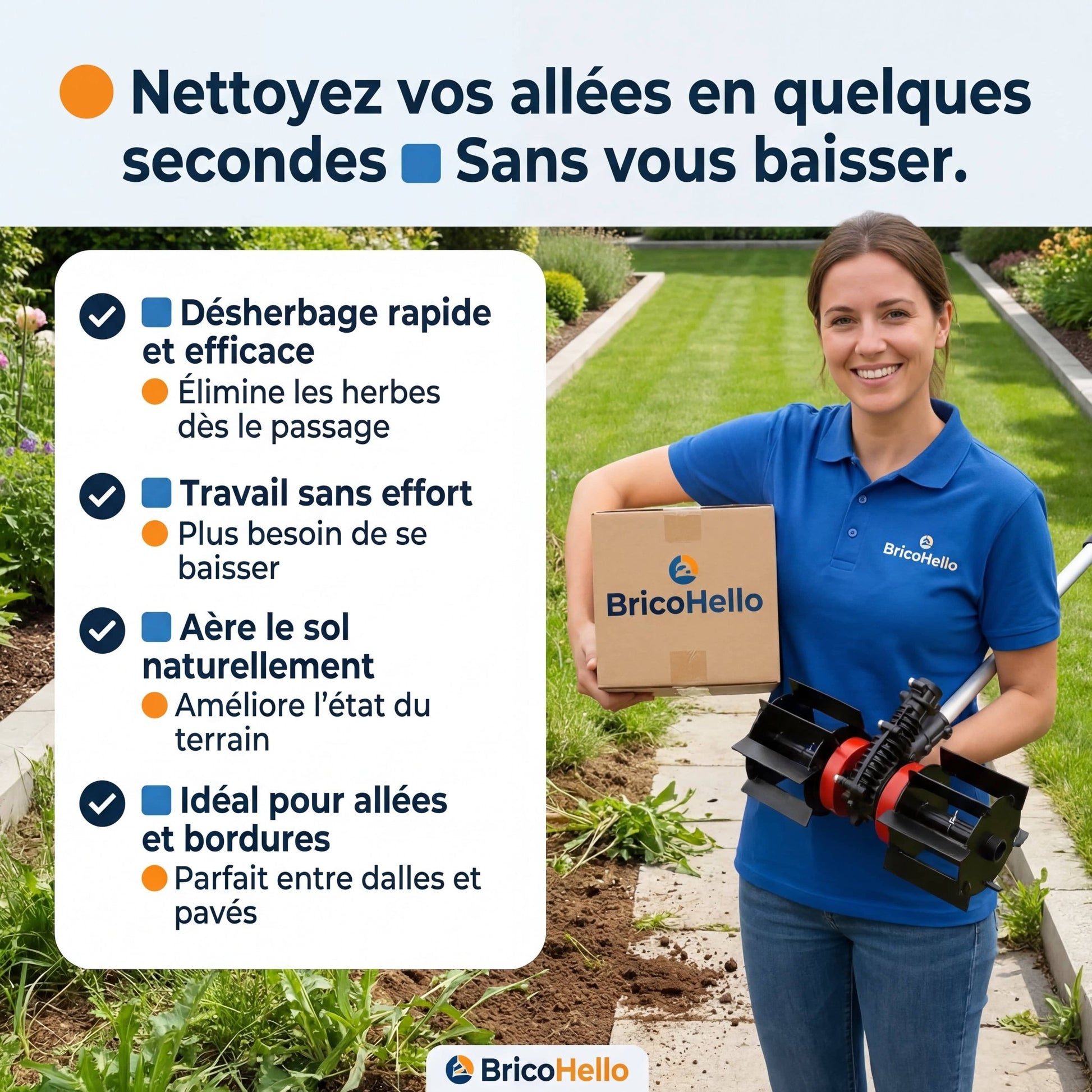 Roue de désherbage H22 - BRICO HELLO
