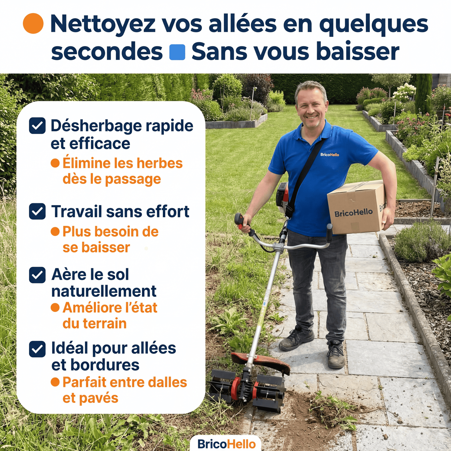 Roue de désherbage H22 - BRICO HELLO