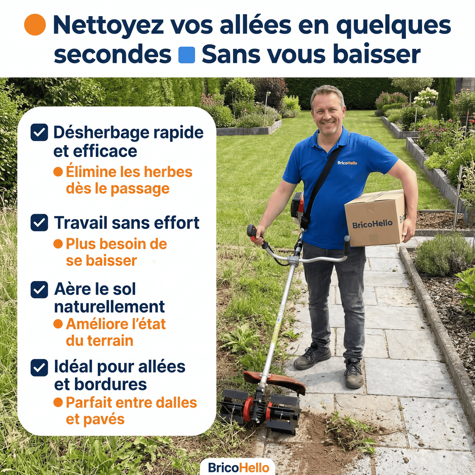 Roue de désherbage H22 - BRICO HELLO