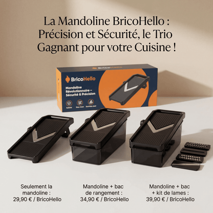 Trancheuse Mandoline 3 en 1 - BRICO HELLO